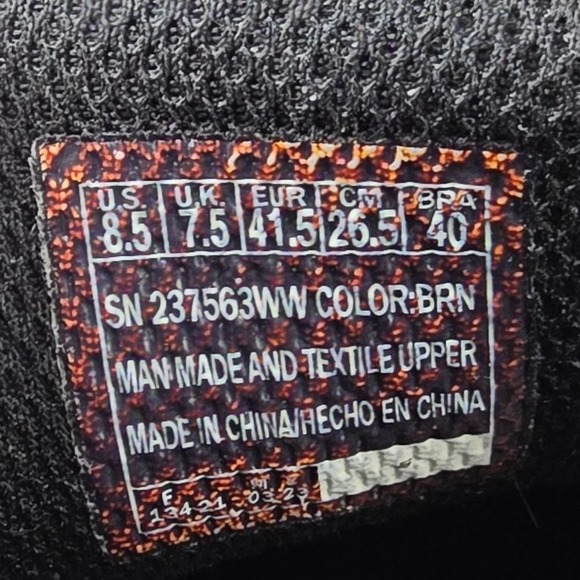 Skechers Slip Ins Mens Athletic Shoes Size 8.5 Brown Mesh Air Cooled - Picture 5 of 15